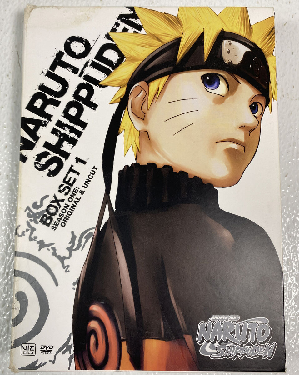 Naruto Shippuden Box Set 1 3-DVD Season One Original Uncut Eps 1-13 Anime  Viz