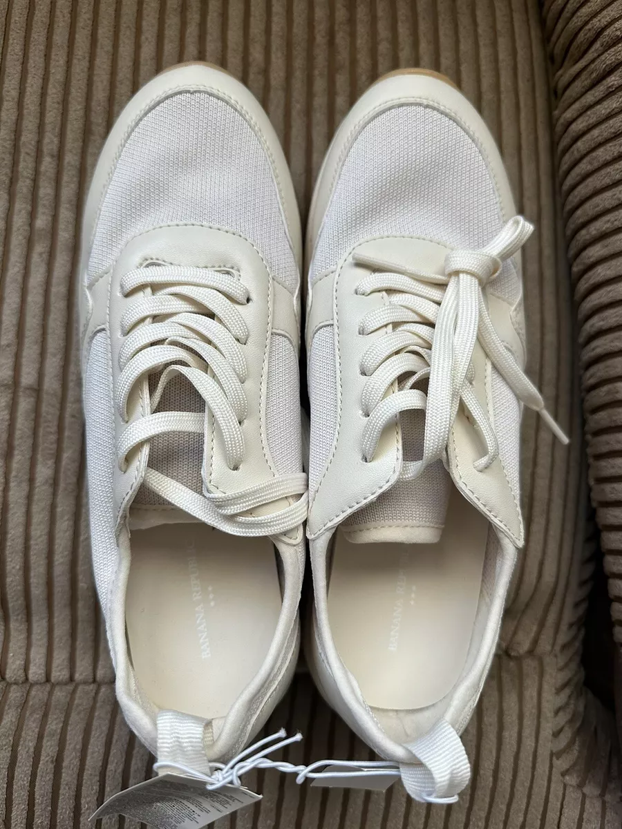 Sanok Mens Size 11.5 lace up Cream sneaker Boat Shoe | eBay