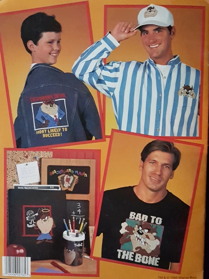 Taz Looney Tunes Sampler Fun Cross Stitch Patterns By Leisure Arts - Image 3 of 3