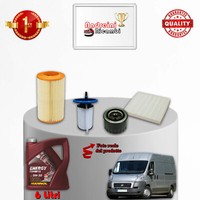 Set Service 4 Filter Und ÖL Fiat Ducato III 2.3 D 109KW 148CV Von 2011->