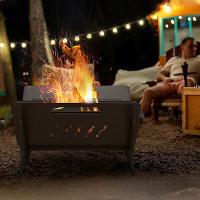 3 In 1 Fire Pit Wood Burning Portable As Stove Coffee Table For Camping Picnic