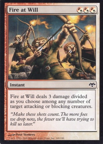 4X FIRE AT WILL 140/180 EVENTIDE MTG MAGIC LP X4 (yourdeckbuilder) - 第 1/1 張圖片