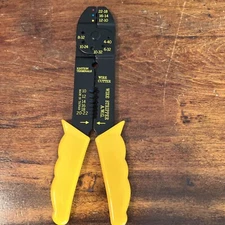 Wire Stripper, Cutter, Hand Tool, 8 in 10-22 AWG, Yellow - Possibly KR Tools