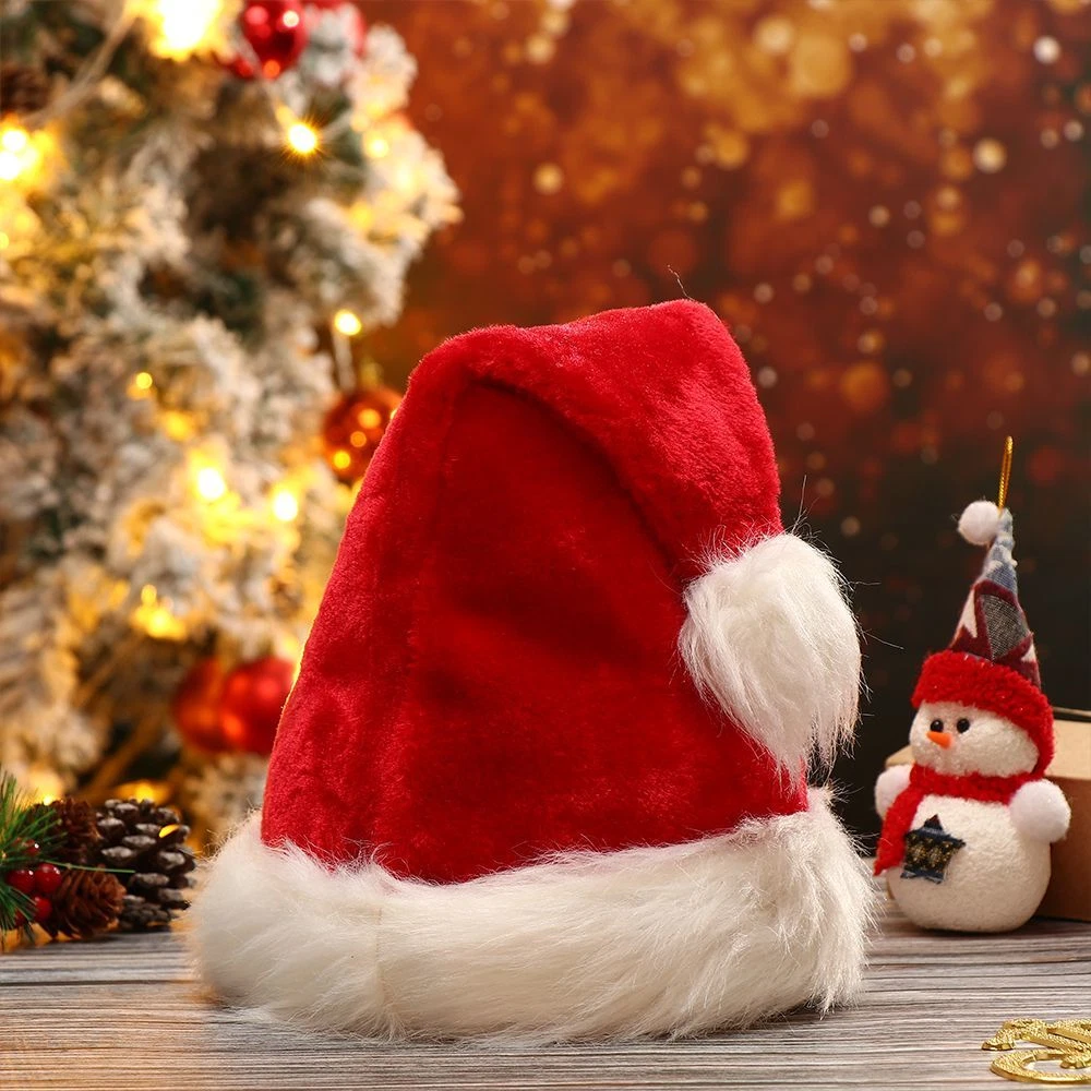 Gift Classic Cotton Christmas Hat Festival Supplies Santa Claus Cap Plush