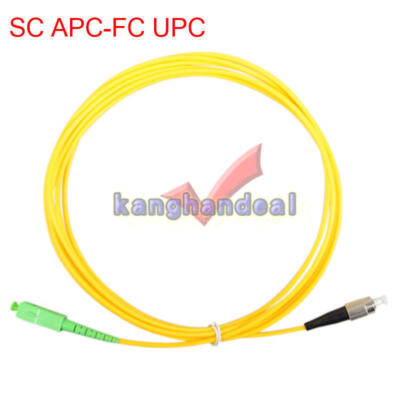3 Meter SC/APC to FC UPC SM Single Mode 9/125 Fiber Patch Cord Simplex 3.0mm