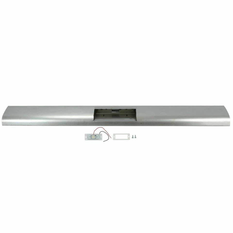 For 1967-1972 Ford F100 Rear Roll Pan Fleetside W/ Plate Box Center&Light Steel Foto 3 de 4