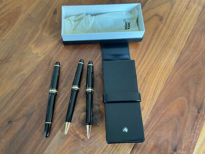 montblanc meisterstück set bestehend aus fühler , kugelschreiber und bleistift