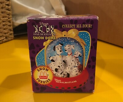 Disney 101 Dalmatians Water Snow Globe (w/ box) Mcdonald's Happy Meal Toy 1996 