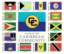 Nevis 2001 - Flags Of Caribbean - Collector's Stamp Sheet - Scott #1278 - MNH