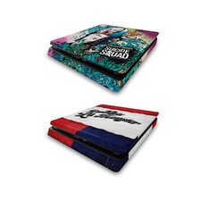 OFFICIAL SUICIDE SQUAD 2016 GRAPHICS VINYL SKIN DECAL FOR SONY PS4 SLIM CONSOLE
