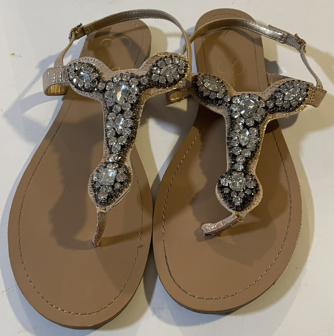 jessica simpson bling sandals