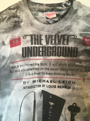 VTG 80s Velvet Underground Mosquitohead All Over Print Shirt