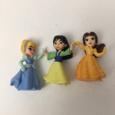 McDonald s Happy Meal Toys 2020 Disney Princess Lot Of 3- Belle,Mulan,Cinderella