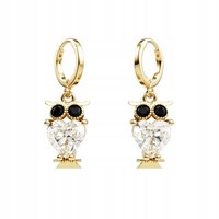 HäNgeohrringe Elegante Eulen Mit Zirkonen Gold Ohrschmuck Ohrringe
