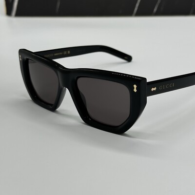 NEW GG1520S 001 GUCCI BLACK GREY GEOMETRIC WOMEN GUCCI