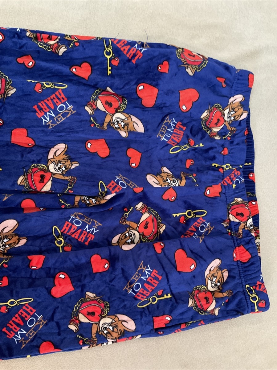 Tom And Jerry Velour Pajama Pants Xl Womens Key To My Heart Tom And Jerry Velour Pajama Pants Xl Womens Key To My Heart