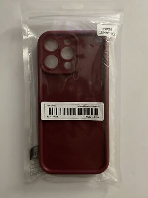 iphone 15 pro max Case Wine red