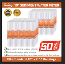 1/5/10/20 Micron 10"/20" x 2.5" PP Sediment Water Filter Whole House Cartridge 