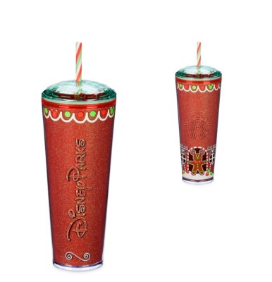 DISNEY EATS Gingerbread Mickey Starbucks Tumbler Christmas 2024