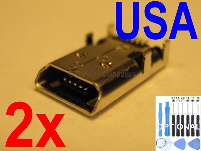 2x Lot of Micro USB Charging Sync Port For ASUS Memo Pad 8 10 HD FHD Tablet USA