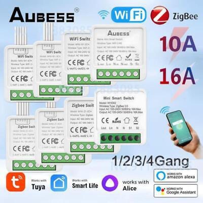 Tuya Wifi Zigbee 3.0 DIY Mini Switch Smart Life Timing Wireless Control Relay Au