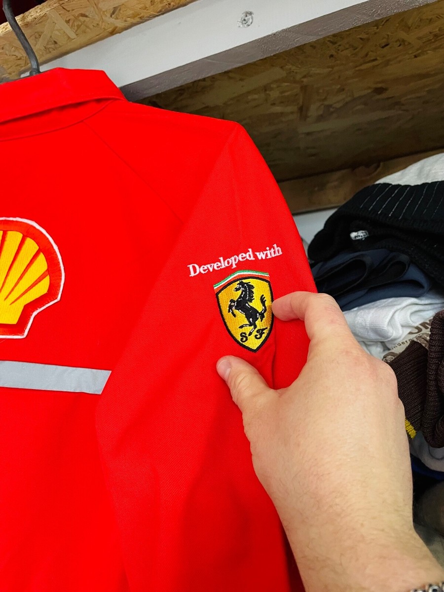 Combinaison Salopette Homme Ferrari Shell - Vintage Style Course - Taille L - Neuf Avec étiquette
