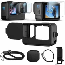 Durable GoPro Hero 9/10/11 Case Kit - Silicone Cover + Extras