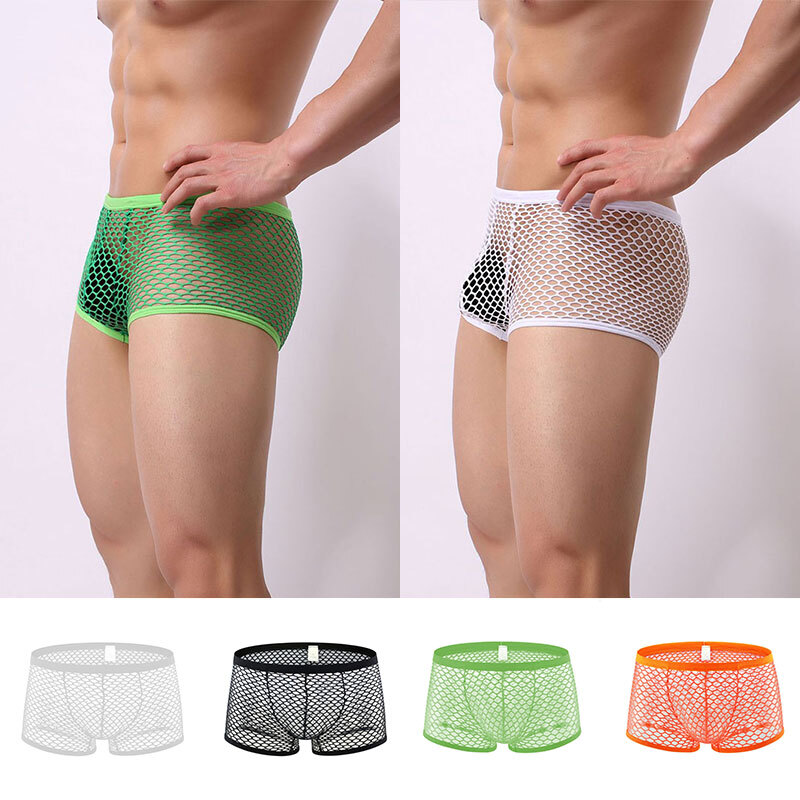 Boxer Homme Manfinity Maille Transparente - Blanc - Taille M - Neuf Sans étiquette