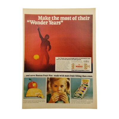 1968 Wonder Bread Hostess Fruit Pies Vintage Print Ad Make The Most