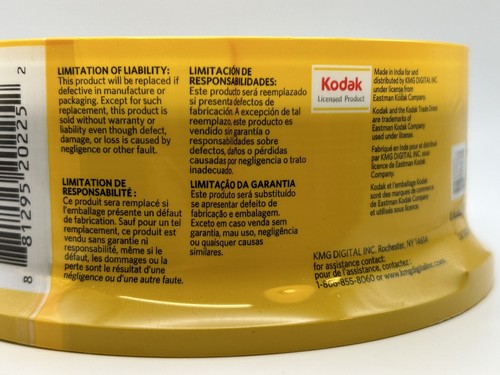 Kodak CD-R 25er-Pack 52x700mb 80min beschreibbare CDs - Bild 4 von 5
