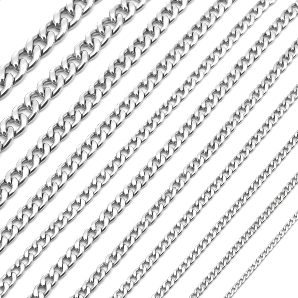 Panzerkette Edelstahl, massive Halskette Herren Damen Kinder - Bild 2 von 2