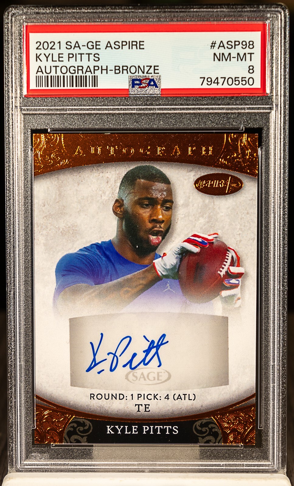 Kyle Pitts Sage Aspire Autograph #ASP98 Bronze