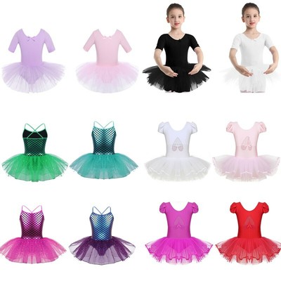 Kids Girls Ballet Dance Tutu Dress Skirts Talent Show Ballerina Leotard Costume
