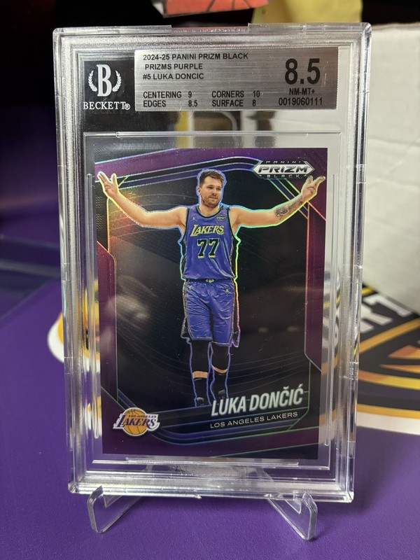 2024/25 Prizm Black Luka Doncic True Purple Color Match /99 MINT Non Auto