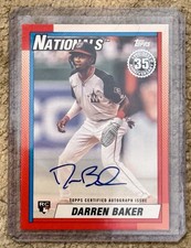 2025 Topps Update Series - 1990 Topps Baseball Autographs Darren Baker #90B2-DBA