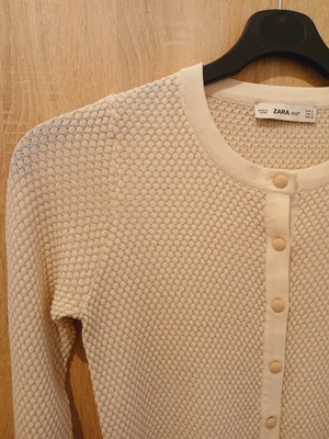 ZARA SÜSSE RIPP BUTTON DOWN CARDIGAN, GR. S, BRANDNEU 