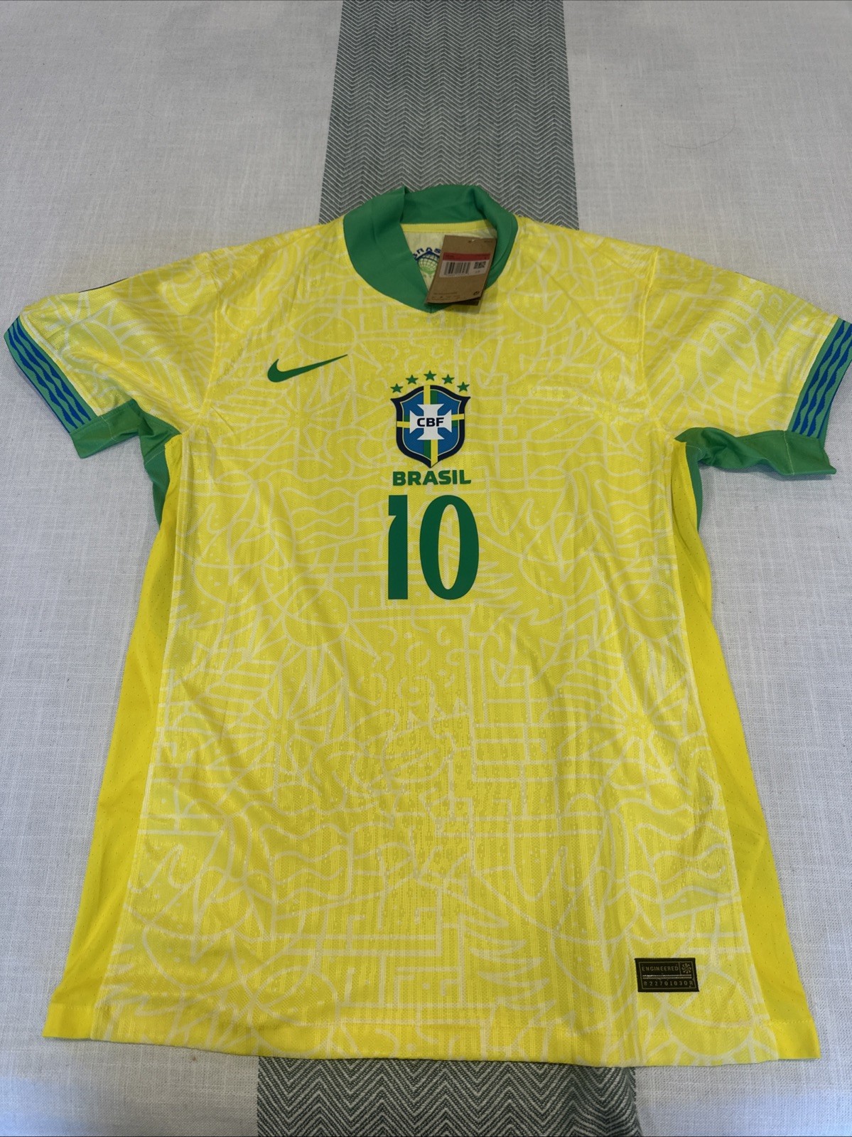 Brazil 2024 Copa America Jersey #10 Neymar.jr Size L Authentic