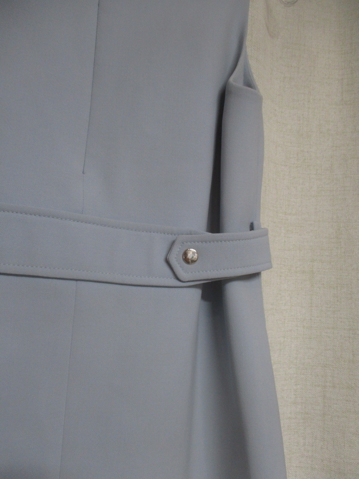 THEORY Light Blue Sleeveless Sheath Dress Wool Stretch Lined sz 2