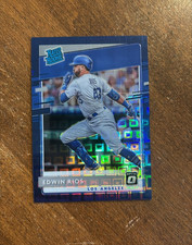 Edwin Rios 2020 Optic Rated Rookie Blue Pandora Prizm #64 Dodgers Reds /99 RC