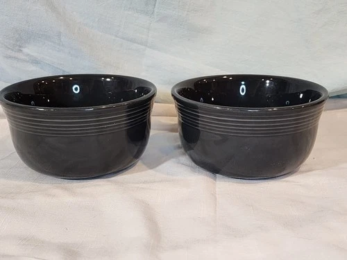Homer Laughlin Fiesta Slate Gray Gusto Bowls, Set of 2, Nice!