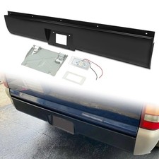 Rear Bumper Roll Pan W License Plate For 99-06 Chevy Silverado Gmc Sierra 1500