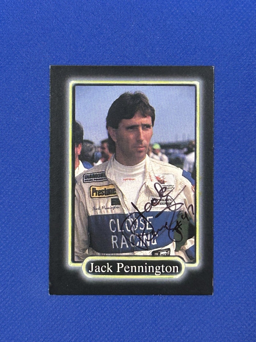 Jack Pennington #134 signed autograph auto 1990 Maxx NASCAR Racing