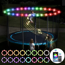 52Ft Trampoline Lights, Waterproof LED Lights for 16Ft 15Ft 14Ft 12Ft 10Ft Tramp
