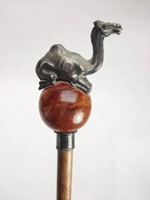 wooden walking stick hand carved camel wooden walking cane