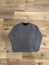 Gray Crew Neck Raglan Sleeve Pullover Sweater Long Sleeve Women