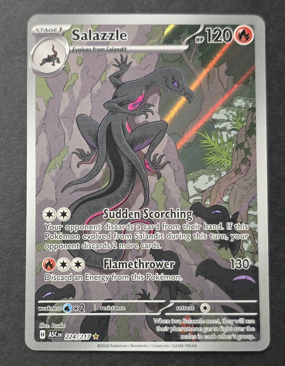 Salazzle 224/217 Illustration Rare ME: Ascended Heroes Pokemon