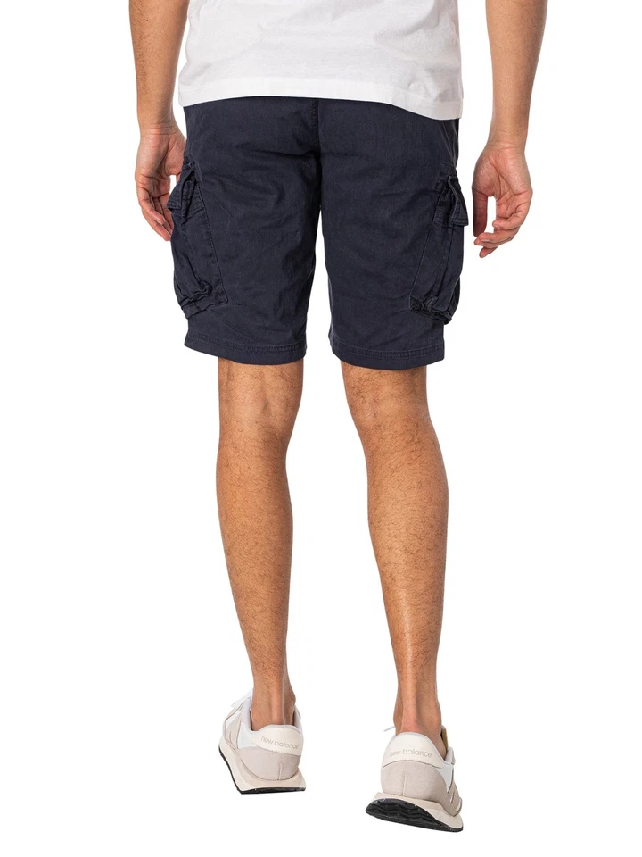 Superdry Pour des hommes Short cargo de base, Bleu - Photo 3/4