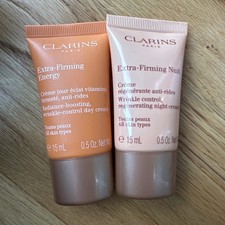 Clarins Extra Firming Energy Day cream and Night cream Travel Size 0.5 oz each