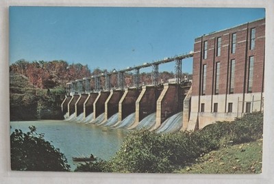 Postcard....High Rock Dam on the Yadkin River in North Carolina, Chrome 