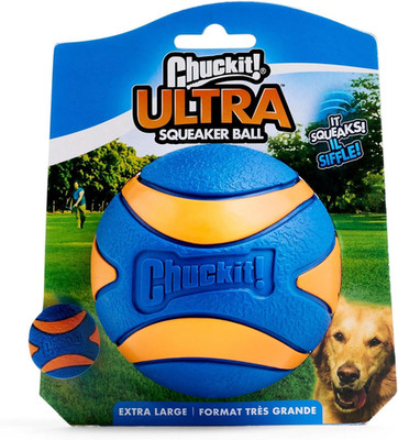 Chuckit Ultra Squeaker Dog Ball - Extra Large Bouncy and Squeaky Pet Toy for Dog